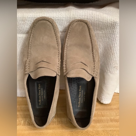To Boot New York Adam Derrick Suede Brown Men’s 7.5 Drivers Shoes NWOB $325‌ - Picture 2 of 16